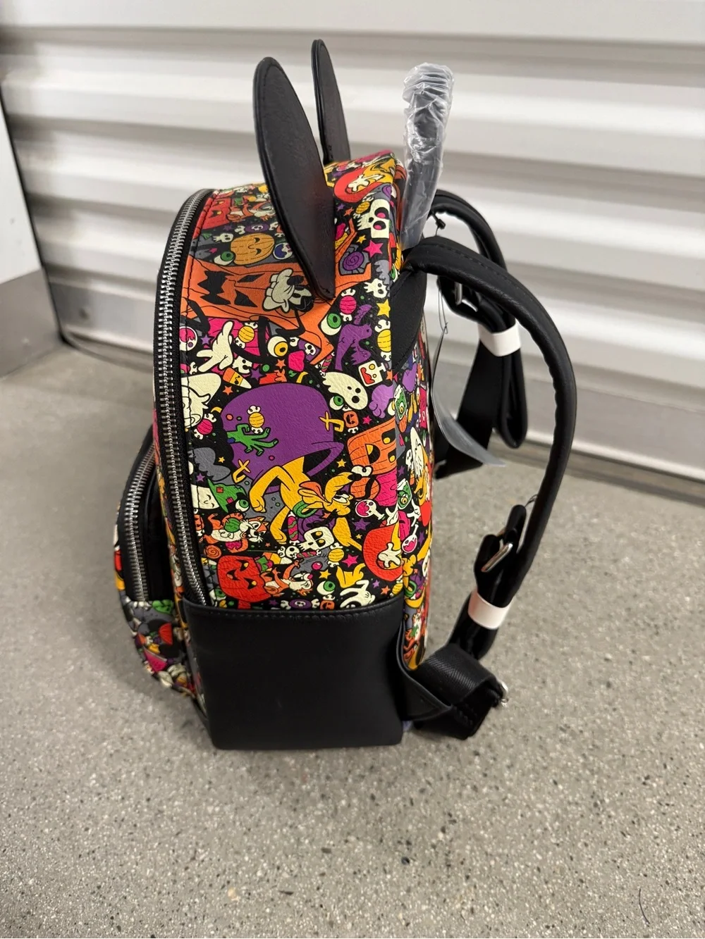 NWT Disney Mickey Mouse Allover Character Mini Backpack Mickey Ears Loungefly